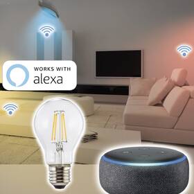 Chytrá žárovka Hama SMART WiFi LED Filament, E27, 7 W, teplá bílá 

 obrázek produktu 4 z 7