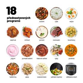 Multifunkční tlakový hrnec Lauben Multi Cooker 18SB 

 obrázek produktu 3 z 11