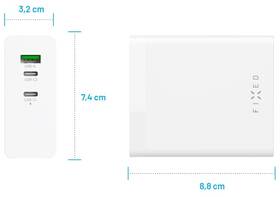 Nabíječka do sítě FIXED Charging Station, 2xUSB-C 1xUSB-A, GaN, PD 3.1, 140W bílá

 obrázek produktu 12 z 13