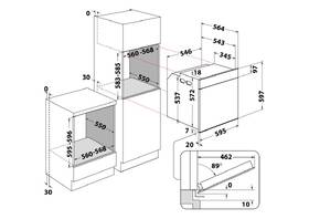 Trouba Whirlpool WOI78PU0SXA černá barva
