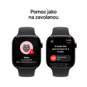 Chytré hodinky Apple GPS + Cellular 46mm pouzdro z klavírně černého hliníku - černý sportovní řemínek - S/M 

 obrázek produktu 5 z 8