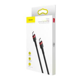 Kabel Baseus Cafule USB-C/USB-C, PD 2.0 60W, 1m černý/červený

 obrázek produktu 7 z 7