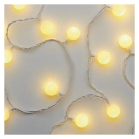 Vánoční osvětlení EMOS 40 LED cherry řetěz - kuličky 2,5 cm, 4 m, venkovní i vnitřní, teplá bílá, časovač 

 obrázek produktu 1 z 9