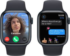 Chytré hodinky Apple GPS 45mm pouzdro z temně inkoustového hliníku - temně inkoustový sportovní řemínek - M/L 

 obrázek produktu 5 z 9