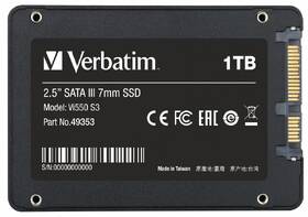 SSD Verbatim Vi550 S3 1 TB 2.5" černá barva
