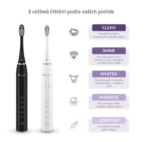 Zubní kartáček TrueLife TrueLife SonicBrush Clean30 Duo černý/bílý

 obrázek produktu 1 z 11