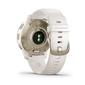 Chytré hodinky Garmin Venu 2 Plus - Cream - Gold/White Silicone Band 

 obrázek produktu 4 z 6
