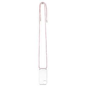 Kryt na mobil FIXED Pure Neck s růžovou šňůrkou na krk na Apple iPhone 13 průhledný

 obrázek produktu 2 z 7
