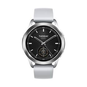 Chytré hodinky Xiaomi Watch S3 stříbrná barva

