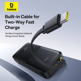 Powerbanka Baseus Bipow 2 20000mAh 20W s kabelem USB-C černá

 obrázek produktu 9 z 16