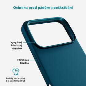 Kryt na mobil Epico Silicone Pro Mag+ na Apple iPhone 17 Pro petrolejový

 obrázek produktu 4 z 5