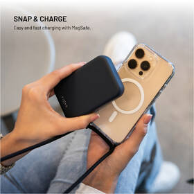 Kryt na mobil FIXED MagPure Neck s černou šňůrkou na krk na Apple iPhone 17 průhledný

 obrázek produktu 4 z 8