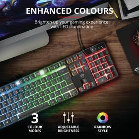Klávesnice Trust GXT 835 Azor Illuminated CZ/SK černá

 obrázek produktu 9 z 11