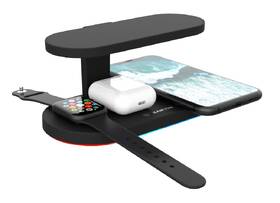 Bezdrátová nabíječka Canyon 5v1 pro telefon, Apple Watch, Airpods, 1x USB, UV lampa černá

 obrázek produktu 2 z 3