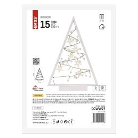 LED dekorace EMOS 15 LED stromeček s ozdobami, 40 cm, 2x AA, vnitřní, teplá bílá 

 obrázek produktu 5 z 6