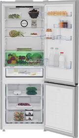 Chladnička s mrazničkou Beko B3RCNE564HXB stříbrná barva
