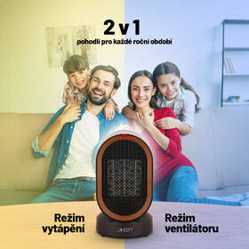 Teplovzdušný ventilátor Lauben Desk Fan&Heater 2in1 600BB černý

 obrázek produktu 5 z 11
