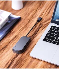 USB Hub Baseus USB-C/USB, HDMI, SD, micro SD, USB-C PD, 3,5mm jack šedý

 obrázek produktu 6 z 10