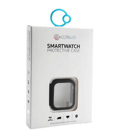 Ochranné pouzdro COTECi s ochranou displeje pro Apple Watch 7/8 41mm černá barva
