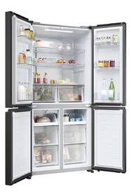 Americká lednice Haier HCR3818ENPT černá barva
