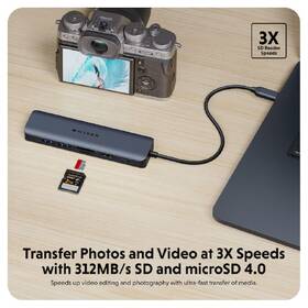 USB Hub HyperDrive EcoSmart Gen.2 USB-C 7-in-1 100W PD Pass-thru 

 obrázek produktu 3 z 6