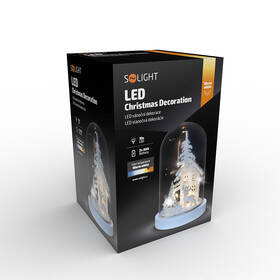 LED dekorace Solight zasněžená krajina s domkem, 18cm, 10x LED, 2x AAA 

 obrázek produktu 6 z 6