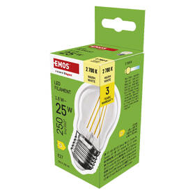 Žárovka LED EMOS Filament Mini Globe, 1,8 W, E27, teplá bílá 

 obrázek produktu 6 z 7