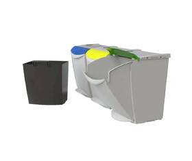 Odpadkový koš na tříděný odpad Denox 24300.790, 25 l šedý

 obrázek produktu 3 z 5