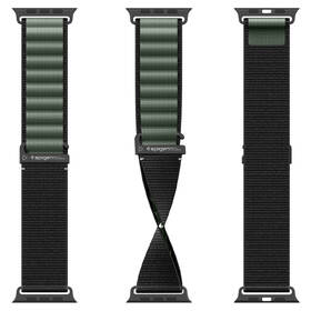 Řemínek Spigen Fabric na Apple Watch 49/46/45/44mm černý/zelený

 obrázek produktu 9 z 15