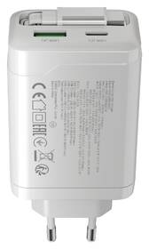 Nabíječka do sítě Canyon OnCharge 65RC White, USB-C, 65W PD, QC, EU bílý

 obrázek produktu 4 z 7