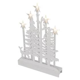 LED dekorace EMOS 5 LED les s hvězdami dřevěný, 35,5 cm, 2x AA, vnitřní, teplá bílá 

 obrázek produktu 1 z 5