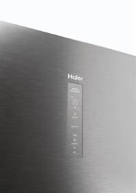 Chladnička s mrazničkou Haier HTW5618CNMG stříbrná barva
