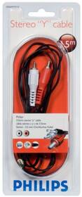 Kabel Philips 3,5 mm jack / 2x RCA, 1,5 m černý

 obrázek produktu 1 z 1