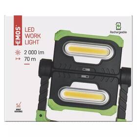 Svítilna EMOS COB LED nabíjecí reflektor P4536, 2000 lm, 8000 mAh 

 obrázek produktu 7 z 7