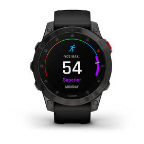 Chytré hodinky Garmin epix (Gen 2) Sapphire - Titan Black/Black Silicone Band 

 obrázek produktu 3 z 12