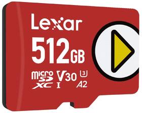 Paměťová karta Lexar PLAY microSDXC 512GB UHS-I, (160R/100R) C10 A2 V30 U3 
