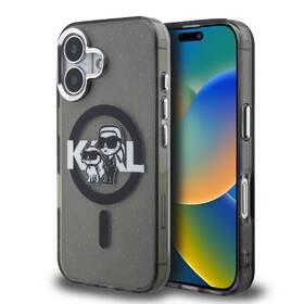 Kryt na mobil Karl Lagerfeld IML Glitter Karl and Choupette Sketch MagSafe na Apple iPhone 16 černý

 obrázek produktu 3 z 6