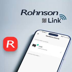 Teplovzdušný konvektor Rohnson R-088 Genius Wi-Fi černá barva
