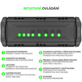 Přenosný reproduktor Evolveo POWER 6 černý

 obrázek produktu 10 z 15