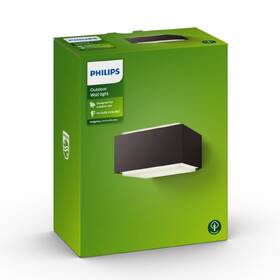Nástěnné svítidlo Philips Hedgehog, 1xE27 - antracitové 

 obrázek produktu 3 z 3