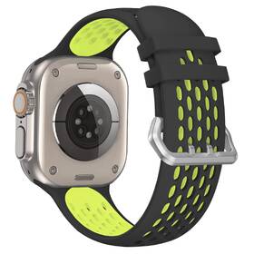 Řemínek Cubenest Silicone Sport na Apple Watch 42/44/45/Ultra 49 mm černý/žlutý

 obrázek produktu 1 z 6