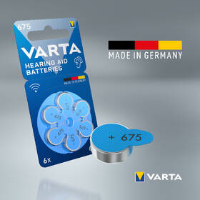 Baterie do naslouchadel Varta Hearing Aid Battery 675, blistr 6ks 

 obrázek produktu 5 z 5