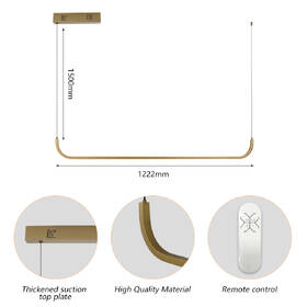 Závěsné svítidlo IMMAX NEO PATTINI SMART, 120cm, 26W, 1820lm, Zigbee 3.0, TUYA zlaté

 obrázek produktu 2 z 6