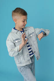 Chytré hodinky Garett Kids Twin 2 4G modrá barva
