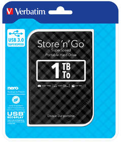 Externí pevný disk 2,5" Verbatim 1TB černá barva
