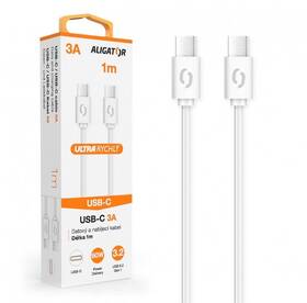 Kabel Aligator Power 60W, USB-C/USB-C, 3A, 1m bílý

 obrázek produktu 3 z 3