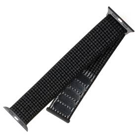 Řemínek FIXED Nylon Strap na Apple Watch 42/44/45/49 mm - reflexně černý 

 obrázek produktu 1 z 2