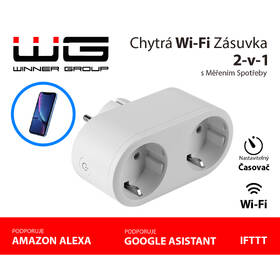 Chytrá zásuvka WG Double slot bílá

 obrázek produktu 1 z 1
