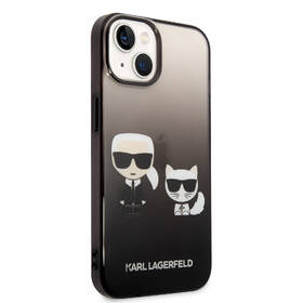 Kryt na mobil Karl Lagerfeld Gradient Karl and Choupette na Apple iPhone 14 černý

 obrázek produktu 2 z 4