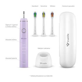 Set zubních kartáčků TrueLife SonicBrush Compact Duo Black / Lavender černý/fialový

 obrázek produktu 7 z 11